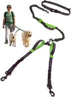 Pet Dreamland Exquisite Hands Free Double Dog Leash for Two Dogs with Tangle-Free Swivel. Premium Quality & Versatile for Running. You Will Absolutely Love This Amazing Waist Leash (Khaki & Orange) - Image 12