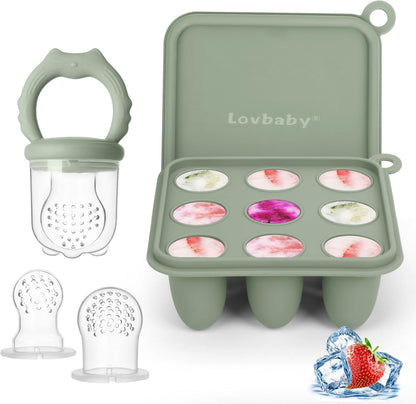 Haakaa baby fruit feeder and breastmilk popsicle mold set