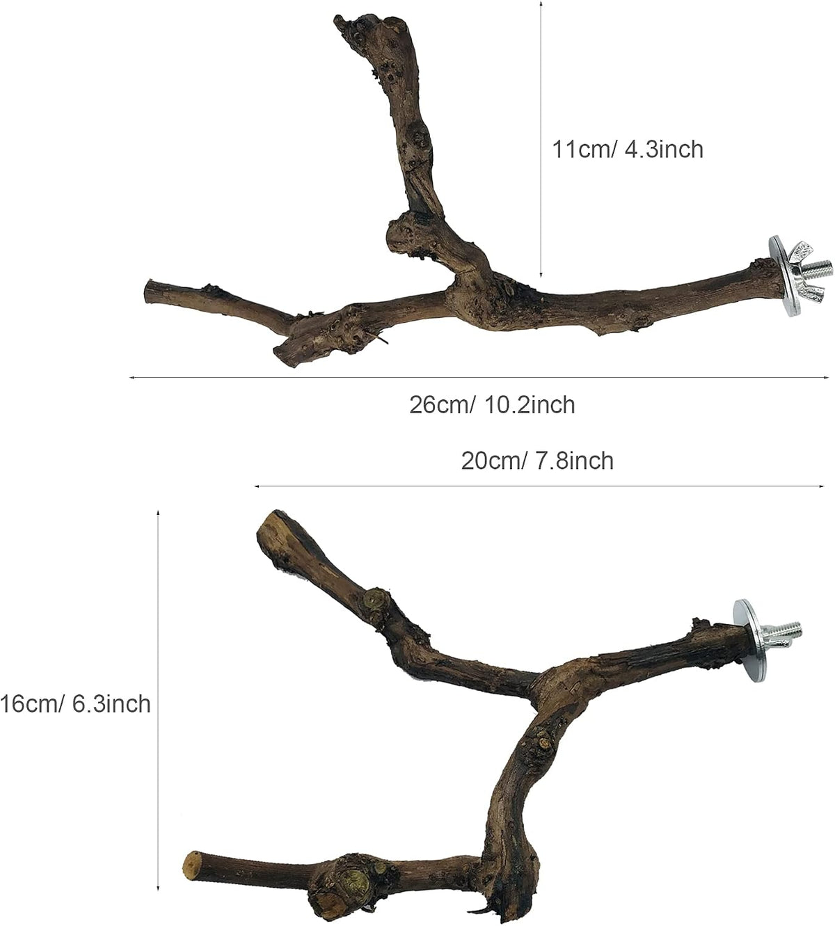 4PCS Bird Perch Natural Grape Stick Bird Standing Stick Grapevine - Image 5