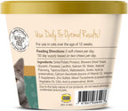 Premium wheat free cat skin and coat chews for healthy shedding control