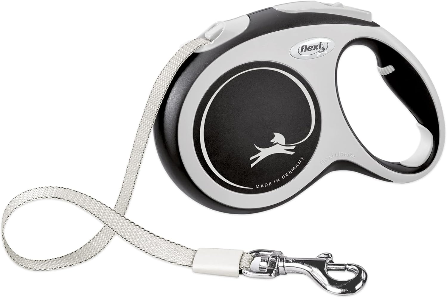 FLEXI(R) New Comfort Tape Retractable Dog Leash for Small Dogs Upto 33 lbs. - 16 ft., Grey/Black | Tangle Free Pet Walking Leash with One-Handed Brake, Pause, Lock |German Quality Product - Image 13