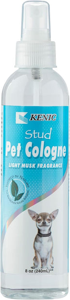 Kenic baby powder scent dog perfume used to freshen pet bedding and clothing.