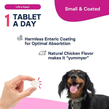 Generic SAM-e Liver and Brain Health Supplement for Small Dogs & Cats, S-aDENOSYLmethionine (Same), 60 Coated Tablets - Image 4