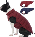 Lelepet Reversible Dog Coat Waterproof Dog Jacket Windproof Puffer Vest for Winter Warm Lightweight Coats for Large Dogs Adjustbale Hook & Loop Pet Apparel with Leash Hole, Pitbull, Wine Red, XL - Image 12