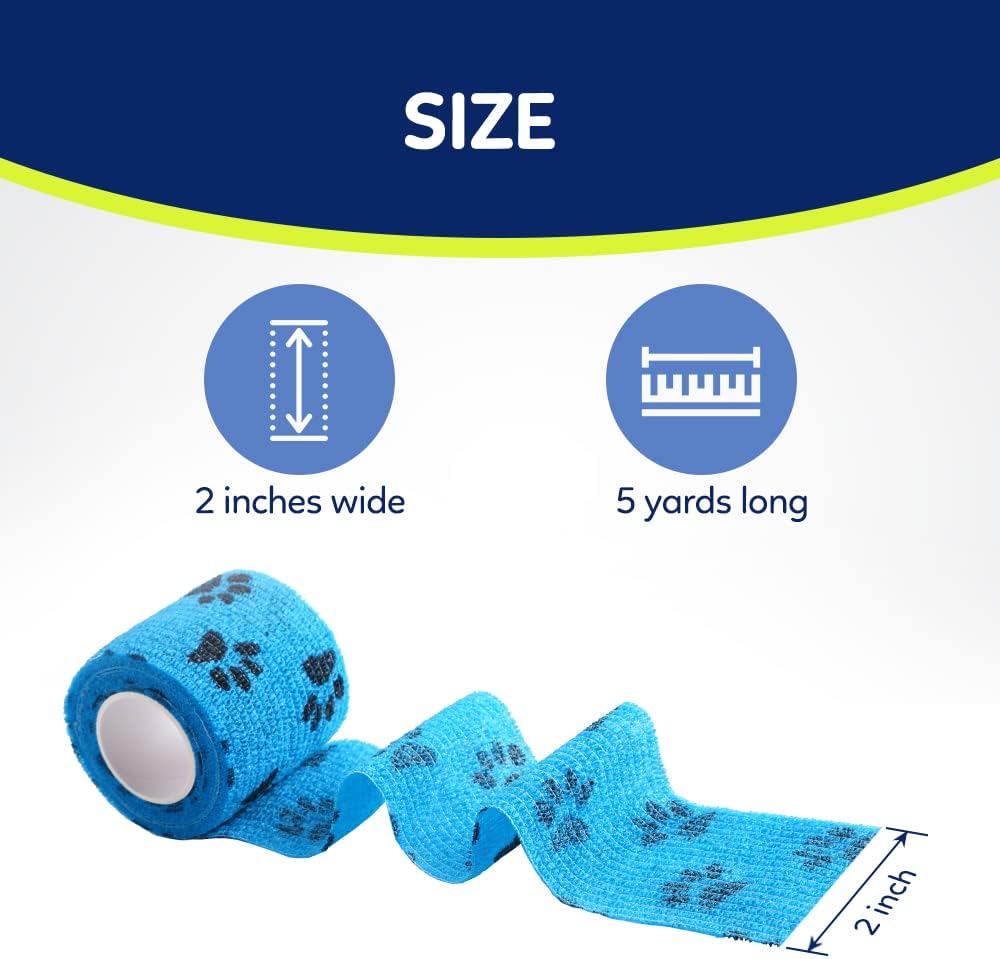 Multi-colored assortment of Wepet self-adhesive veterinary bandages