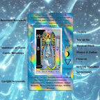 Back of the Smoostart holographic tarot cards box packaging