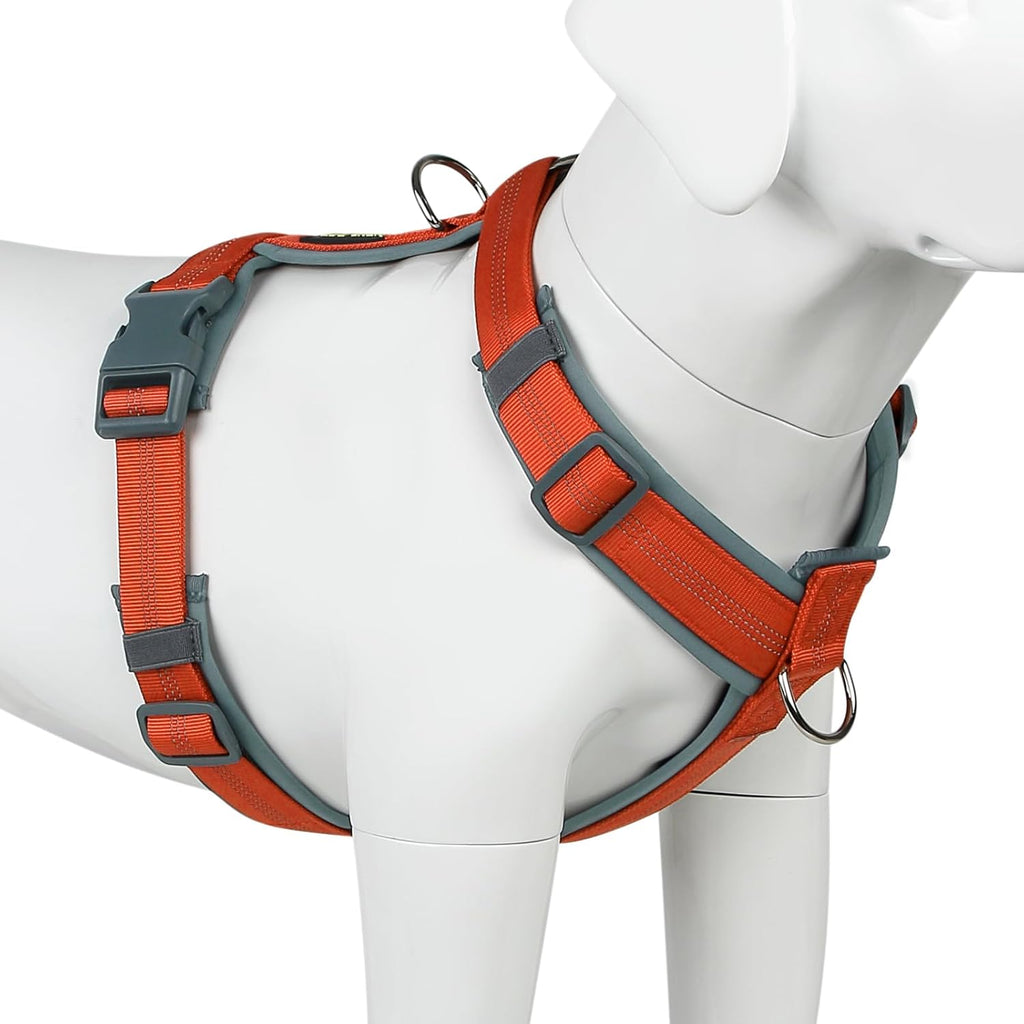 Plutus Pet No Pull Dog Harness, Adjustable Nylon Harness with Soft Padding, Reflective and Heavy Duty Dog Harness for Small, Medium, Large Dogs(Hot Pink, M) - Image 9