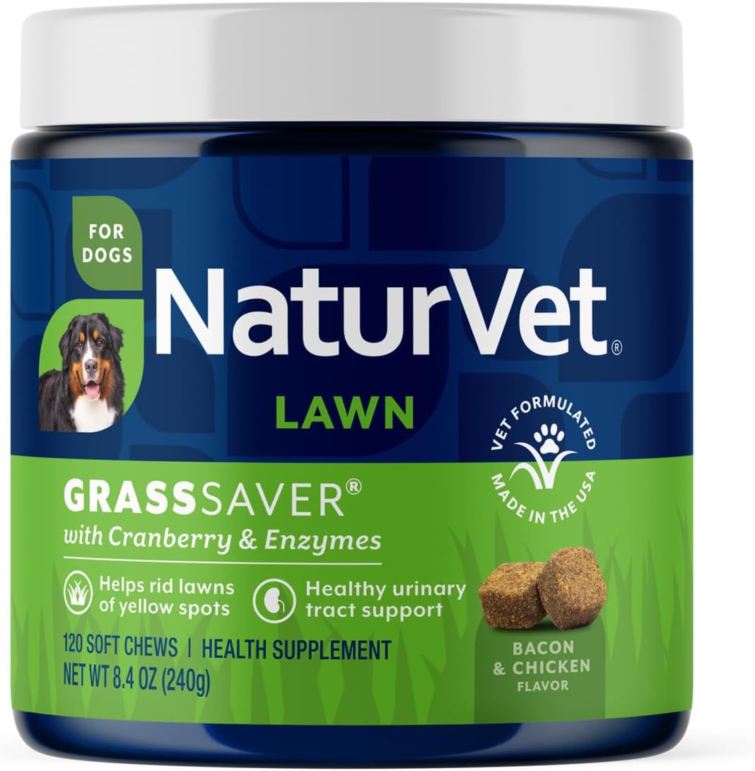 NaturVet - GrassSaver Wafers for Dogs Plus Enzymes - 300 Wafers - Healthy Supplement to Help Rid Your Lawn of Yellow Spots - Synergistic Combination of B-Complex Vitamins & Amino Acids - Image 9