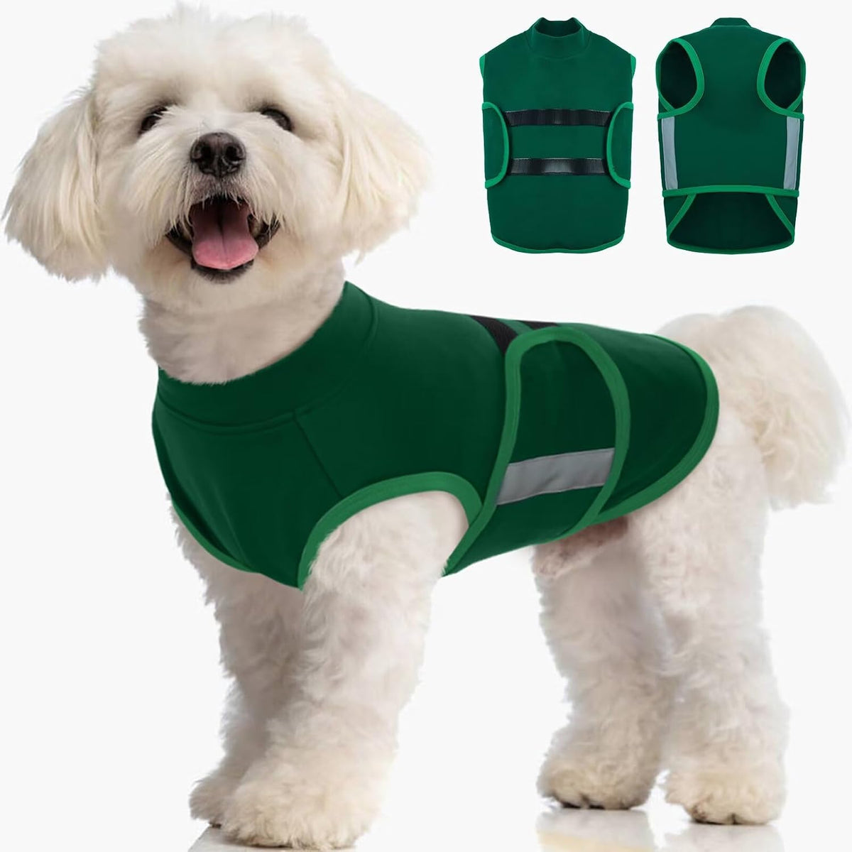 MIGOHI Dog Anxiety Relief Coat,Comfort Anxiety Vest for Dogs,Adjustable Dog Anxiety Calming Wrap for Fireworks,Thunderstorm,Travel,Separation,Anxiety Jacket for Small Dogs,S,Lightpurple - Image 14