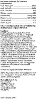 Breeder's Edge Foster Care 20 pounds feline powdered formula packaging details