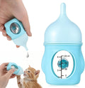 GÃ©nÃ©rique kitten bottle for nursing blue front view showcasing the 20ml scale markings.