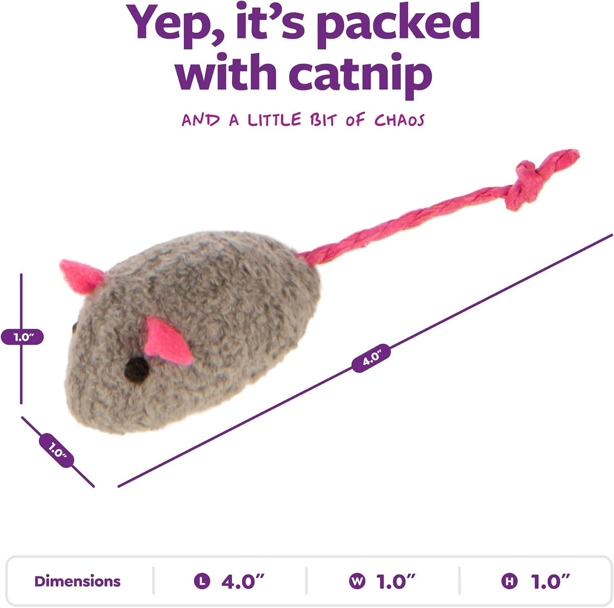 SmartyKat cat toy pack showing string tails
