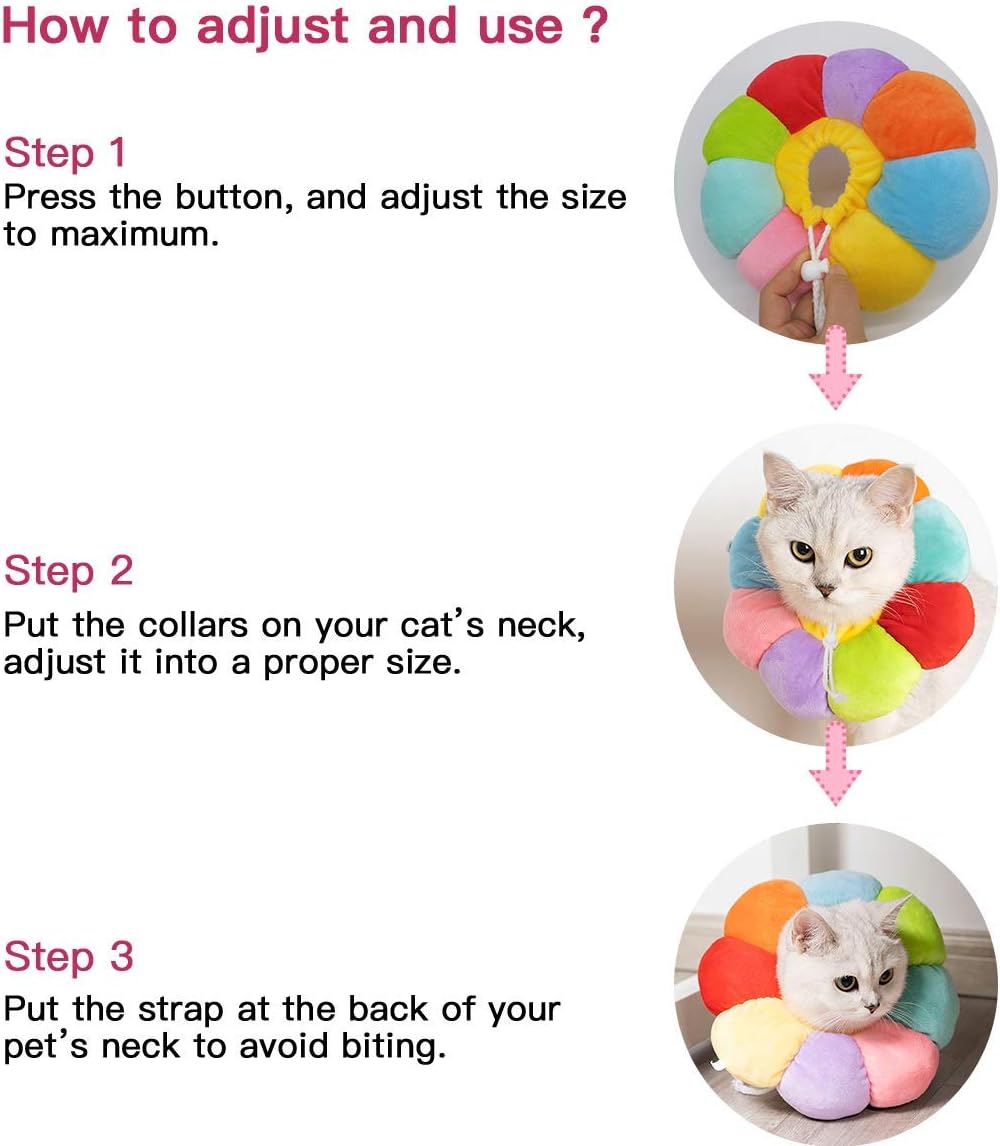 Kudes sunflower recovery collar side profile showing lightweight build