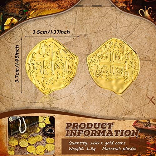 Detailed close up of a replica gold Spanish doubloon coin