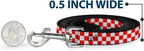 Full length display of the six-foot long and 1.5 inch wide dog and cat leash