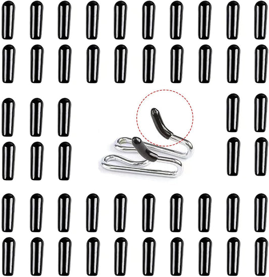 JIPIMON training collar covers fifty pack front view displaying black rubber comfort tips for dogs.