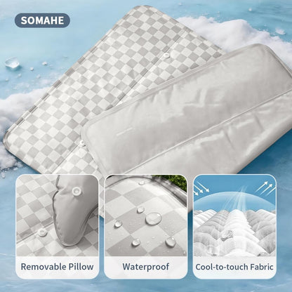 SOMAHE gel mat for large dogs showing size dimensions