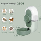 Kenond 28oz Hanging Automatic Rabbit Water Bottle, Guinea Pig Water Bottle No Drip, Gravity Water Dispenser for Cage, Suitable for Guinea Pig, Bunny, Hamsters and Other Small Animals(Green) - Image 4