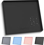 19" x 12" Extra Thick Silicone Mat Waterproof with Raised Edge, Gray - Image 14