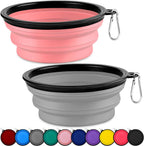 Collapsible Dog Bowls-2 Pack Large Size for Large/Medium Dogs, Pet Travel Water Bowl, Dogs Cat Portable Water Bowl, Dog Pet Feeding Watering Dish Outdoor Hiking Parking Traveling with 2 Carabiners - Image 9