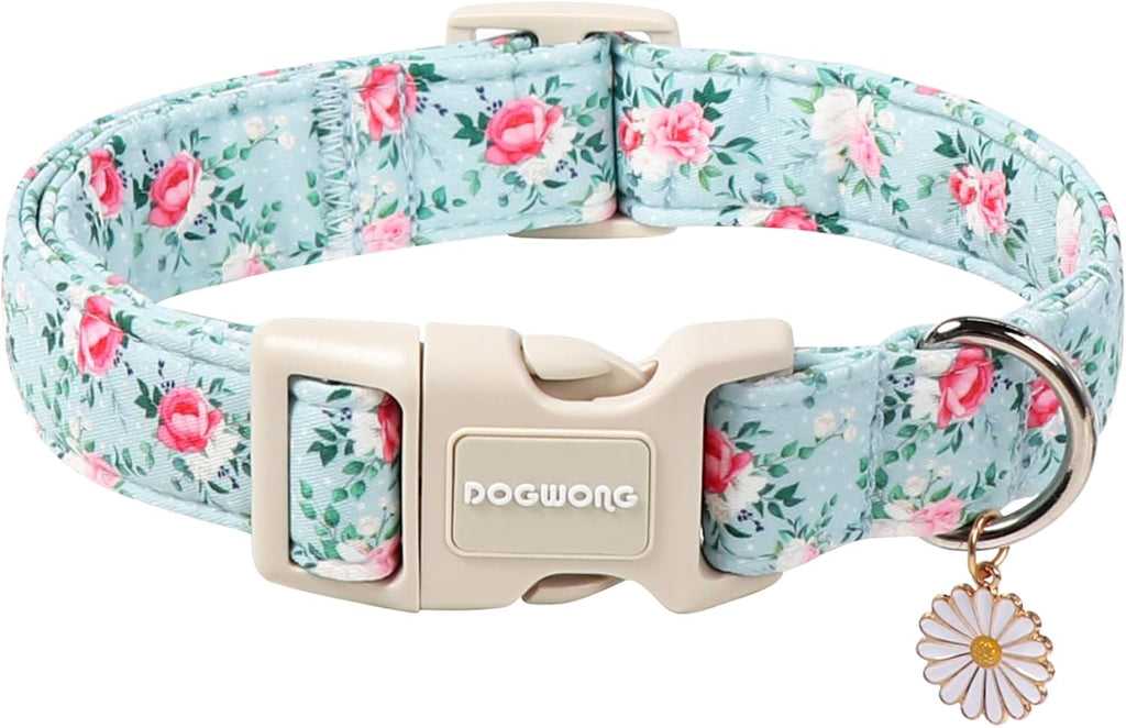 Spring Summer Dog Collar for Girl Dogs- Pink Polka Female Dog Collar, Adjustable Soft Beach Dots Dogs Collars for Small Dogs, S - Image 9