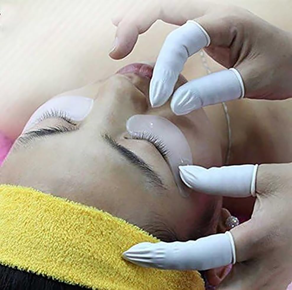 Powder-free non-slip disposable rubber finger gloves layout