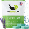 The Herbal Zen Recenter shower steamers front view packaging