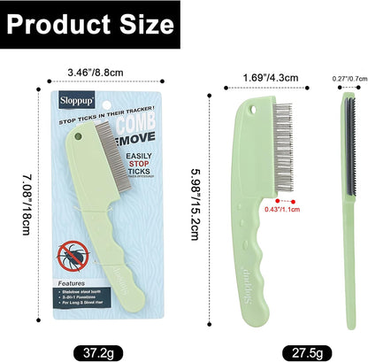 Side profile of HOP Home of Paws flea comb