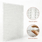 Yiteshi cat scat mat placed on a sofa for pet training
