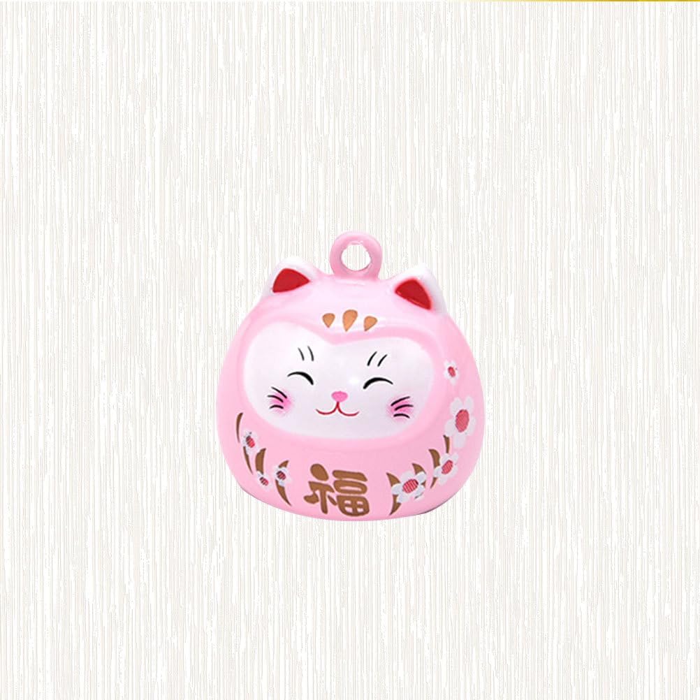 Cartoon Cat Pink Fortune Bell Pendant Japanese Decorative Hanging Accessory for DIY Crafts Backpacks and Costumes Bell Accessories for Creative Projects - Image 9