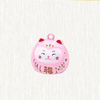 Cartoon Cat Pink Fortune Bell Pendant Japanese Decorative Hanging Accessory for DIY Crafts Backpacks and Costumes Bell Accessories for Creative Projects - Image 9