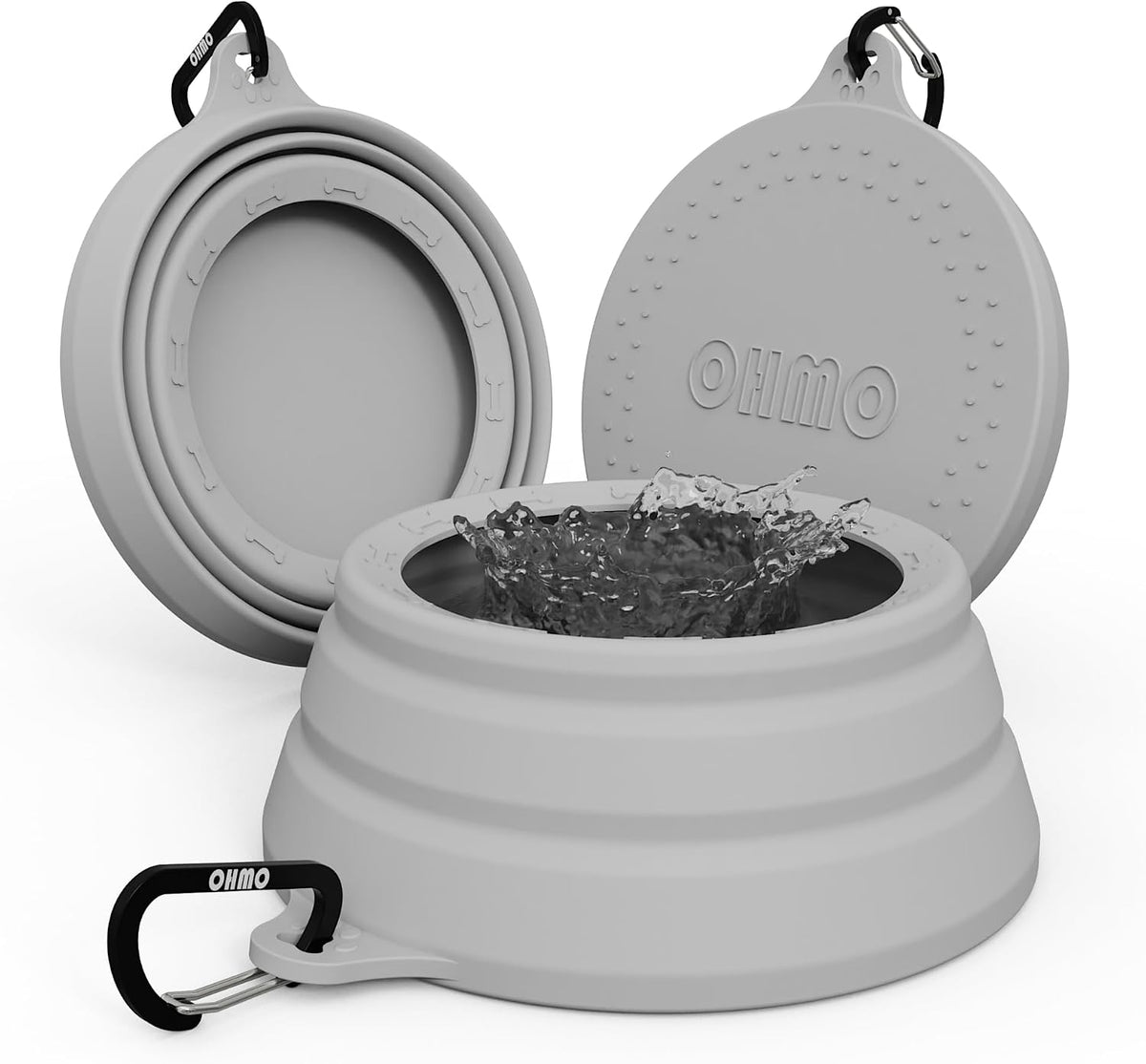 OHMO Spill Proof Collapsible Dog Water Bowl 24oz for Cars, No Splash Portable Bowls for Dog Travel, Dishwasher Safe, Pet Essentials for Road Trips, Cat Travel Accessories - Image 9