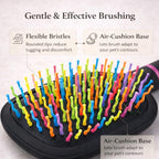 Adkoat wave bristle massage tool highlighting the ergonomic non slip handle design.