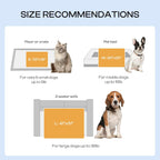 Luciphia three pack pet blankets folded neatly to showcase the paw print design elements.