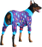 Spark Paws Dog Pajama, Dog Recovery Suit Male, Onesie, Ultra-Soft and 4-Way Stretch, for Small Medium and Large Breeds - Sunshine - 3XL - Image 15