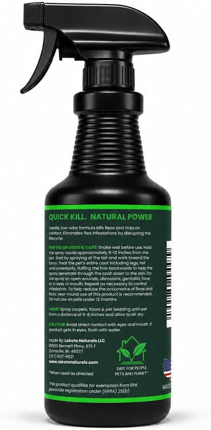 Natural plant based flea spray for dogs and cats indoor pet care