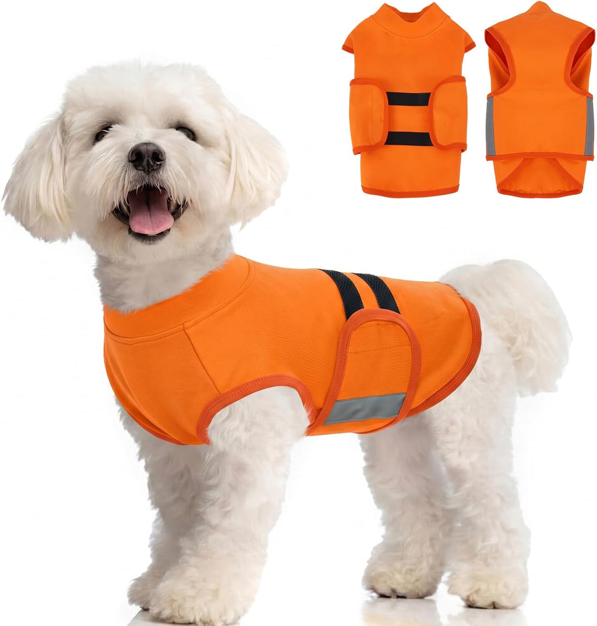 MIGOHI Dog Anxiety Relief Coat,Comfort Anxiety Vest for Dogs,Adjustable Dog Anxiety Calming Wrap for Fireworks,Thunderstorms,Travel,Separation,Anxiety Jacket for Small Dogs,S,Purple - Image 12