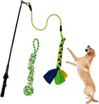 Authentic SYOOY brand packaging showing full contents including interactive pole and washable rope attachments.
