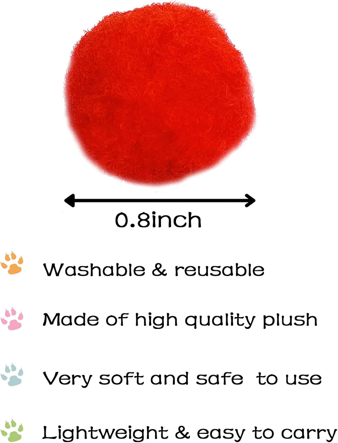 PET SHOW quiet polyester feline fetch balls without bells