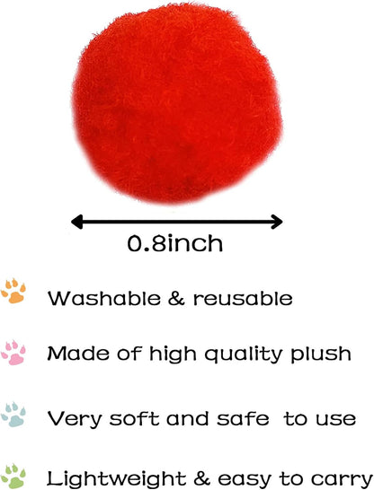 PET SHOW quiet polyester feline fetch balls without bells