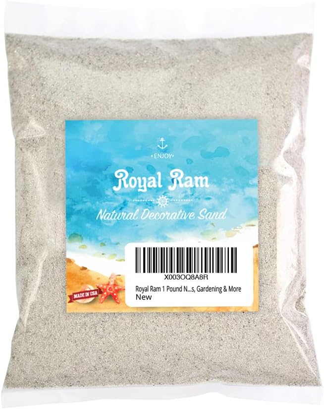 Royal Ram 1 Pound Natural Decorative Real Sand front view package