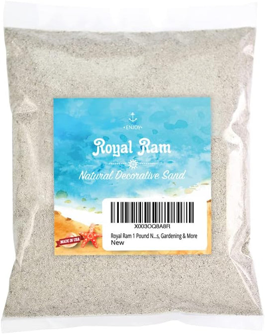 Royal Ram 1 Pound Natural Decorative Real Sand front view package