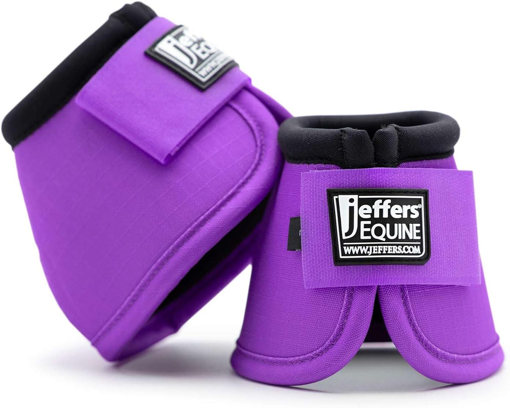 Jeffers Equine No Turn Bell Boots for Horses - Bisbee Blue, Medium | Shock Absorbing Hoof Protection | Secure Double Hook & Loop Closure, Perfect for Travel, Turnout, Training, & Riding - 1 Pair - Image 11