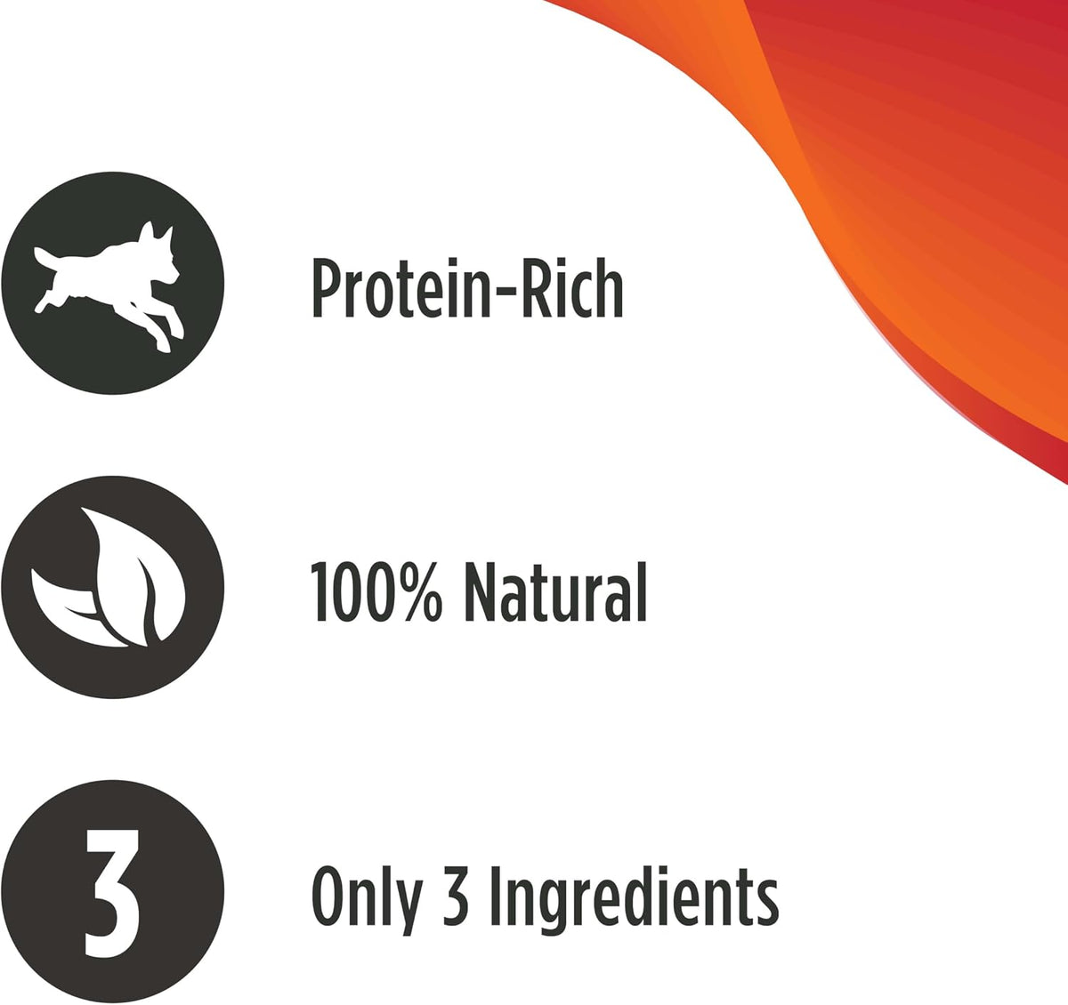 Three ingredient real shredded chicken and green beans meal enhancer for dogs.
