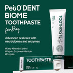 Breezytail dog dental gel tube showing enzyme formula benefits