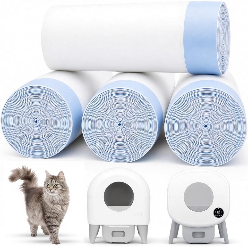 120 Count 26" x 11.8" Automatic Cat Litter Box Bags Compatible with Cmg Fmo Fstg Robot Litter box, Thick Self-Cleaning Cat Litter Box Replacement Liners with Drawstring Heavy Duty - Image 11
