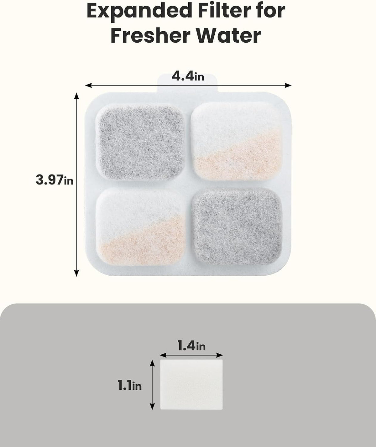 Oneisall replacement filters packaged for PW07SAU fountain