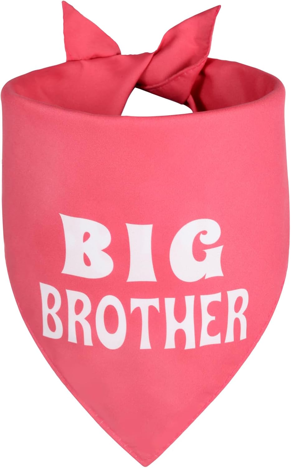 Big Brother Dog Bandana Beige XLarge 1PCS, Adjustable Triangle Scarf, Pregnancy Announecment, New Baby for Family. - Image 10