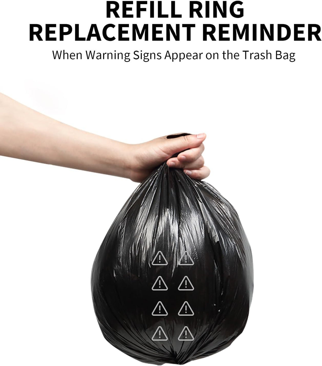 PETKIT leak proof trash bag refill rings being placed into smart litter box
