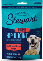 Stewart hip and joint formula pouch showing resealable top packaging feature